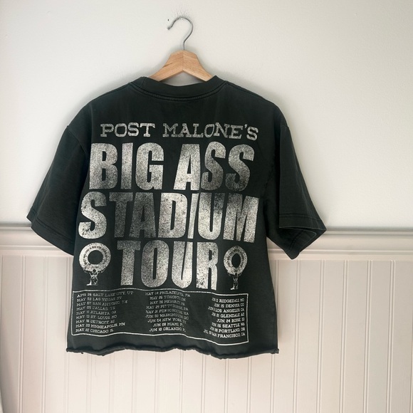 Post Malone Stoney Hunting Club Posty Co Medium Crop Big Ass Stadium Tour Tee - Picture 3 of 3